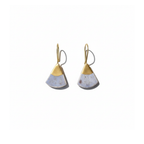 Lila Zen Tulip Seramik Lale Küpe, el yapımı seramik, Zen Tulip Koleksiyonu, Daniela Ceramic.