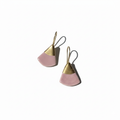 Pembe Zen Tulip Seramik Lale Küpe, el yapımı seramik, Zen Tulip Koleksiyonu, Daniela Ceramic.