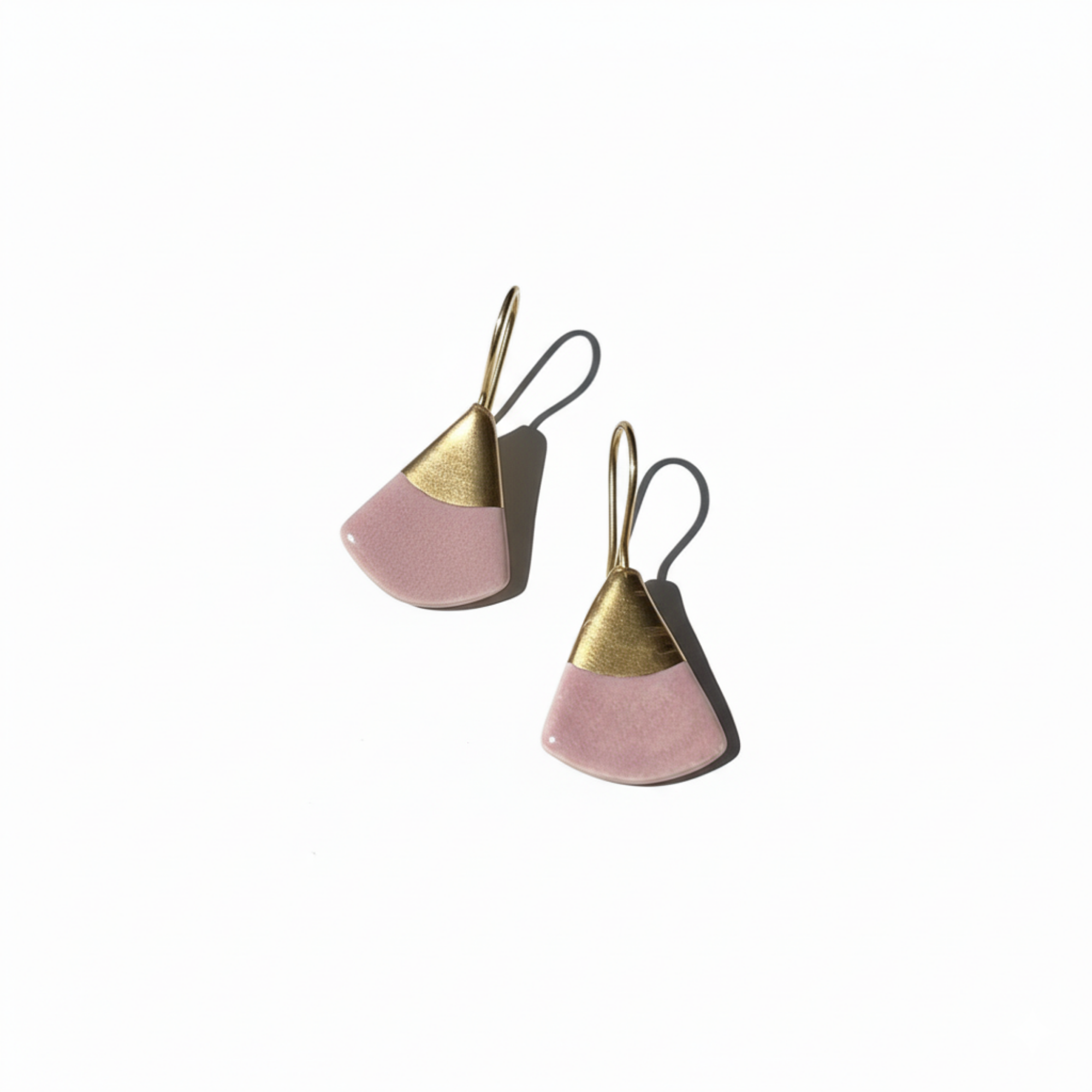 Pembe Zen Tulip Seramik Lale Küpe, el yapımı seramik, Zen Tulip Koleksiyonu, Daniela Ceramic.